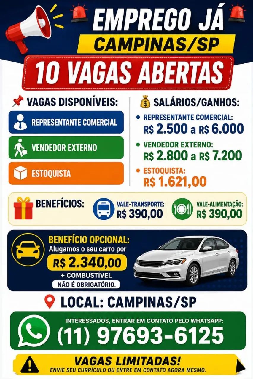Vagas Limitadas 
