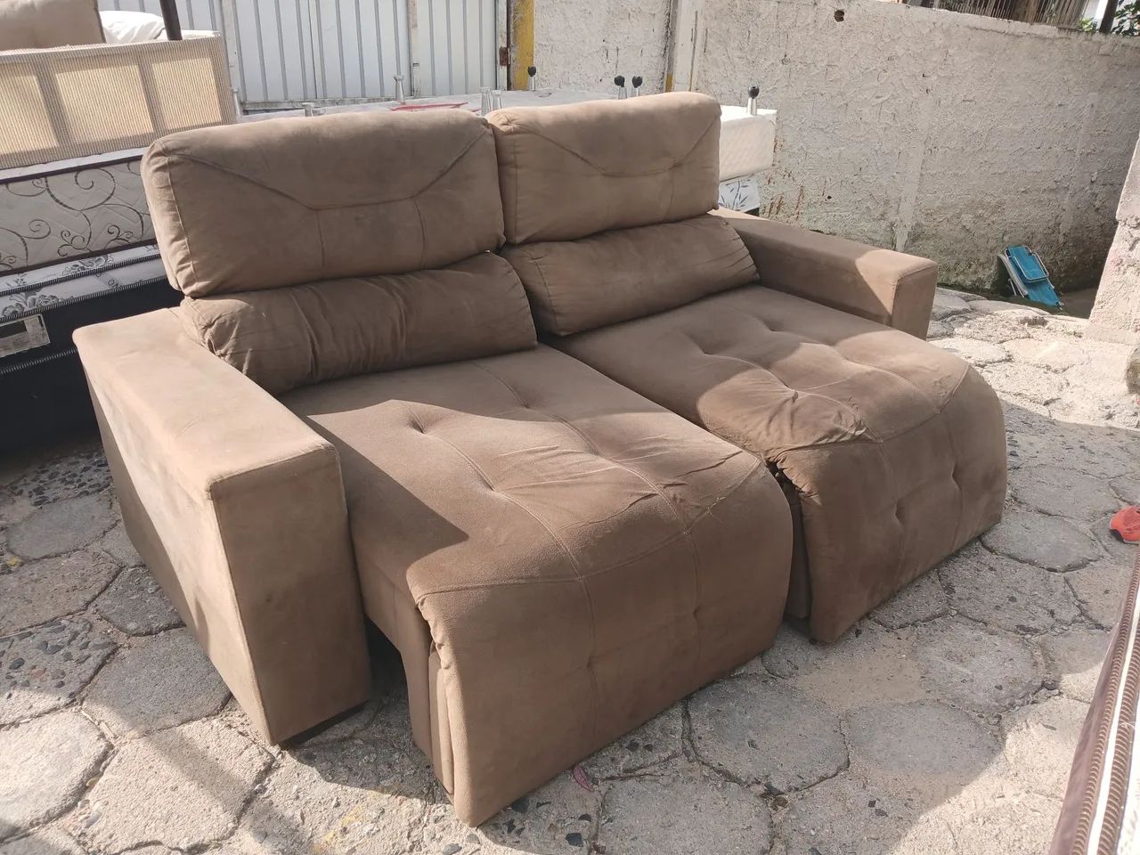 Sofa retrátil encosto reclináveis  - Foto 2