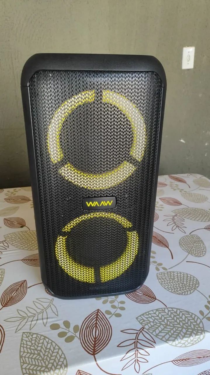 Vendo caixa de som WAAW ALOK... iluminação led e Bluetooth .. não parcelo e nem entrego. - Foto 4