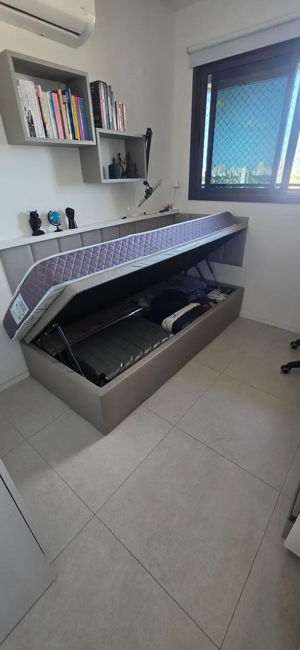 Cama solteiro com base baú - Foto 3