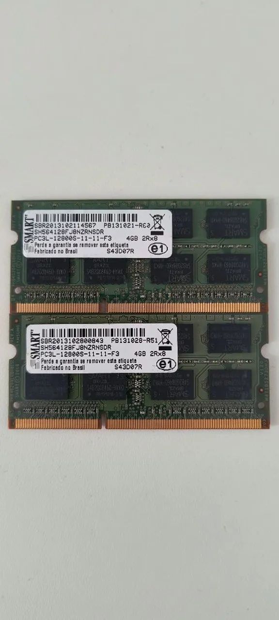 Memória ram notebook DDR3 Smart 8GB