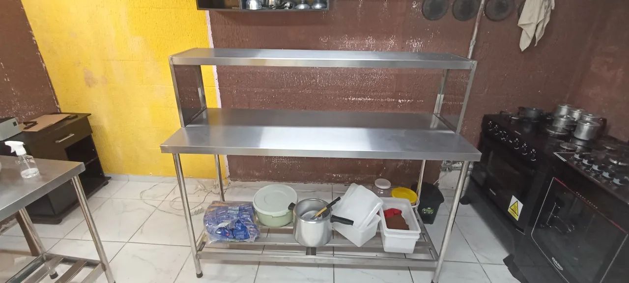 Mesa inox cozinha restaurante  - Foto 2