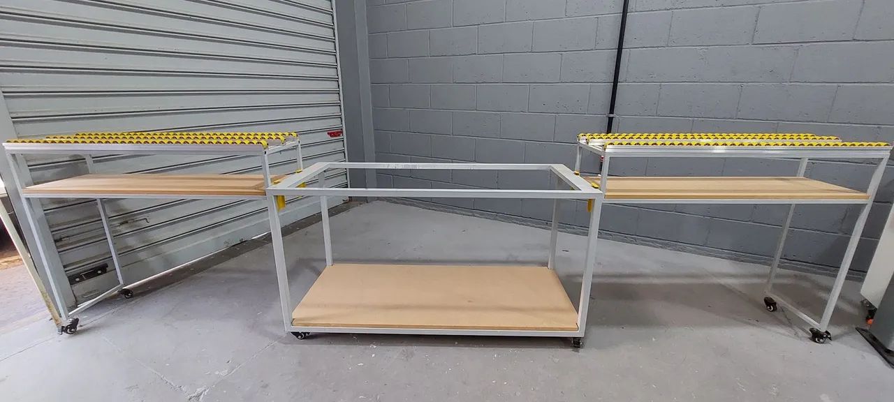 Mesa com roletes e rodízios para marcenaria - Foto 4