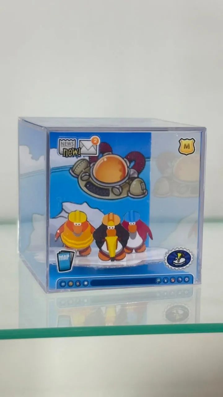 Diorama Club Penguin | Cubo Acrílico - Foto 2