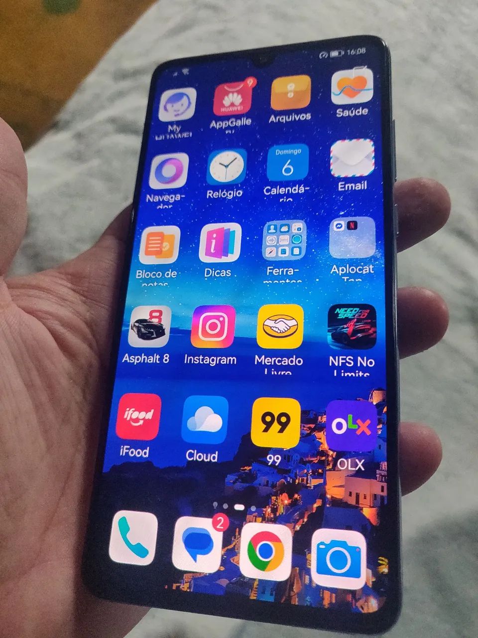 Huawei P30 ele l29 OLED 128gb filma 4k - Celulares e Smartphones