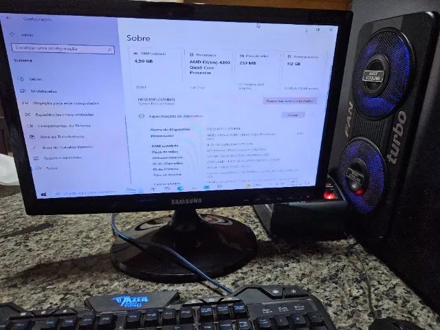 Computador com SSD, completo para usar