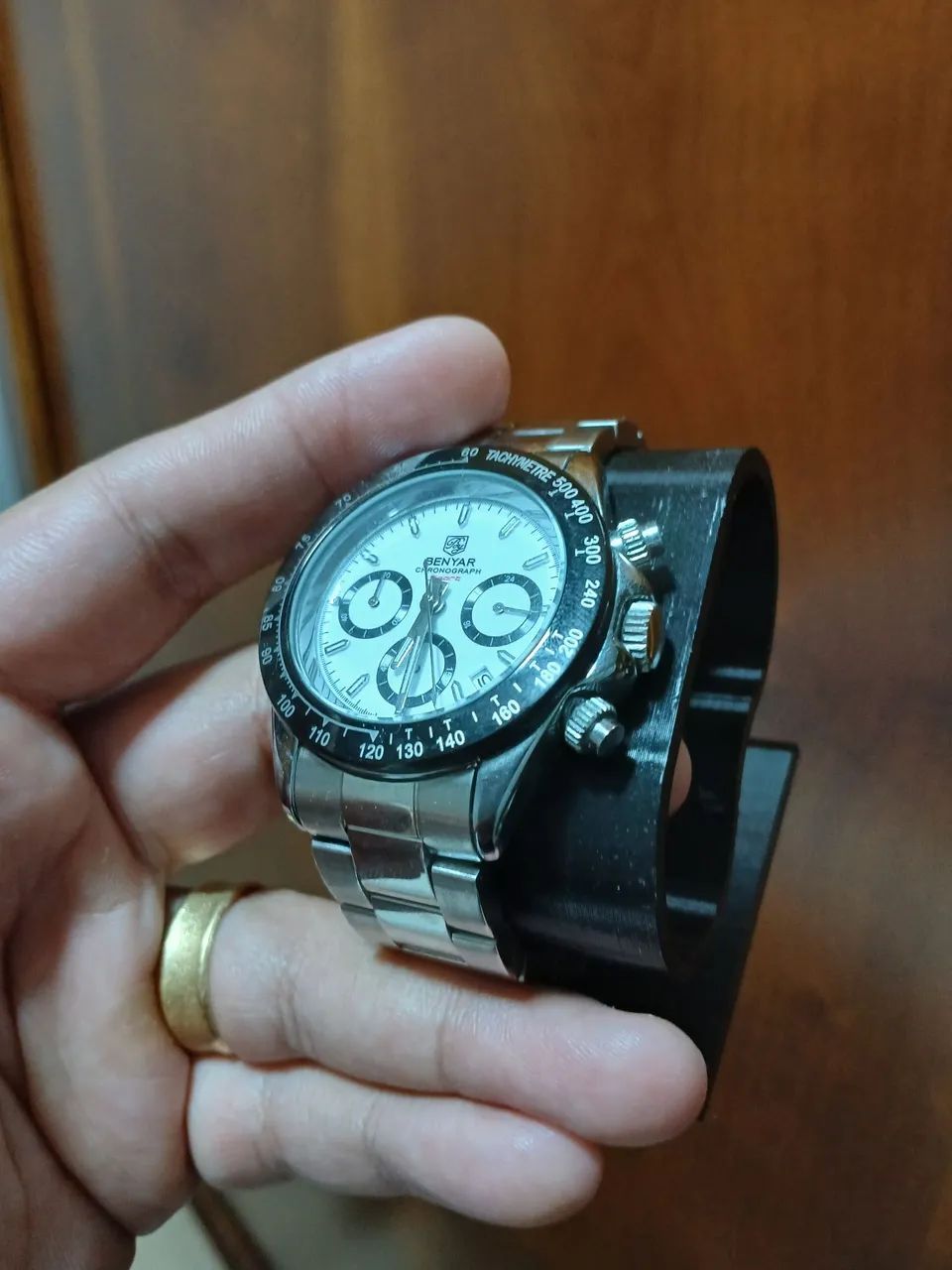 RELOGIO BENYAR DAYTONA PANDA - Foto 2