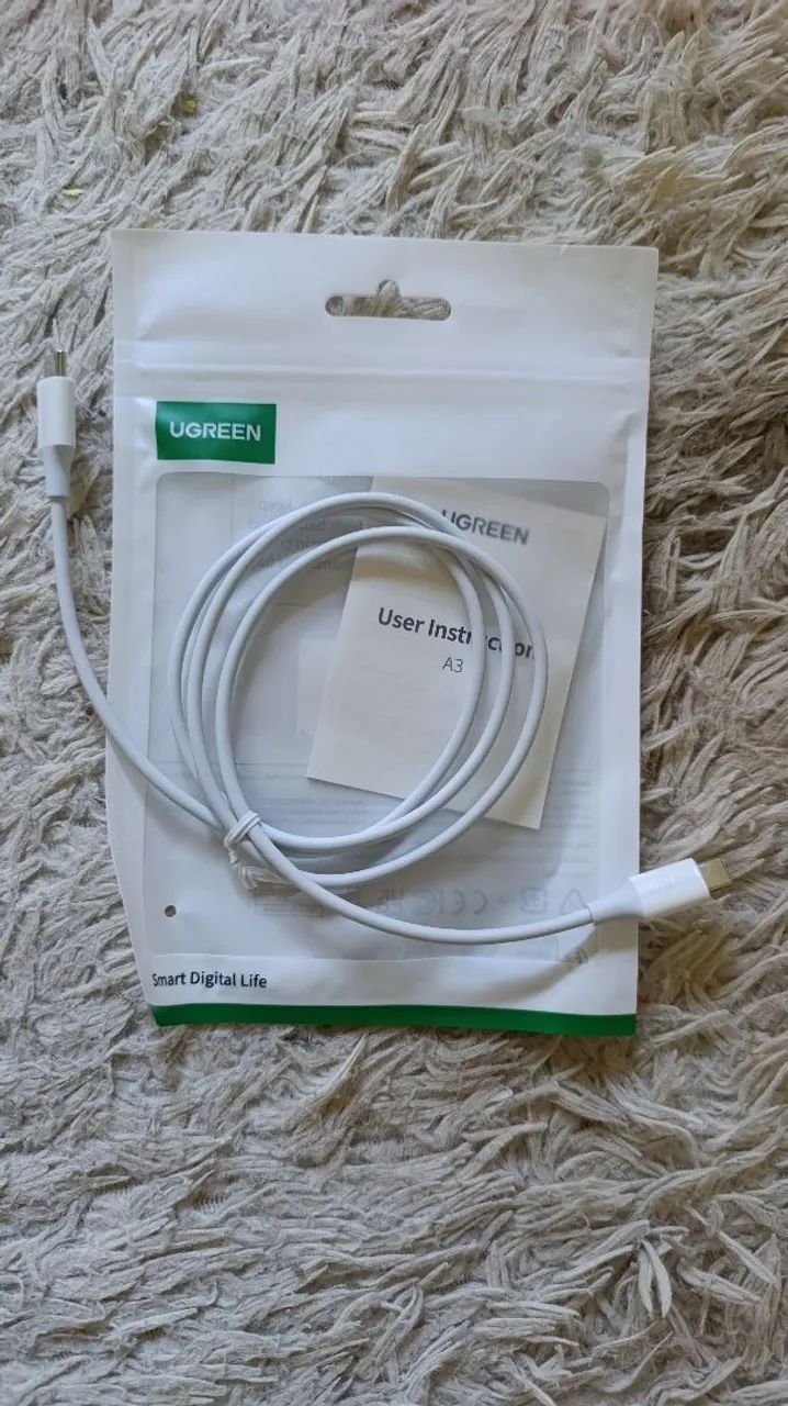 Cabo USB-C Ugreen 20W 1 Metro  - Foto 2