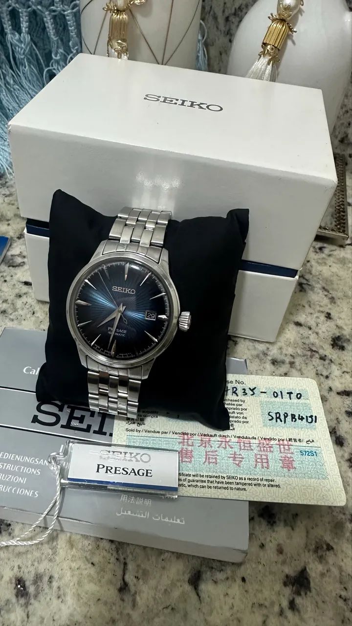 Seiko Pressage blue moon