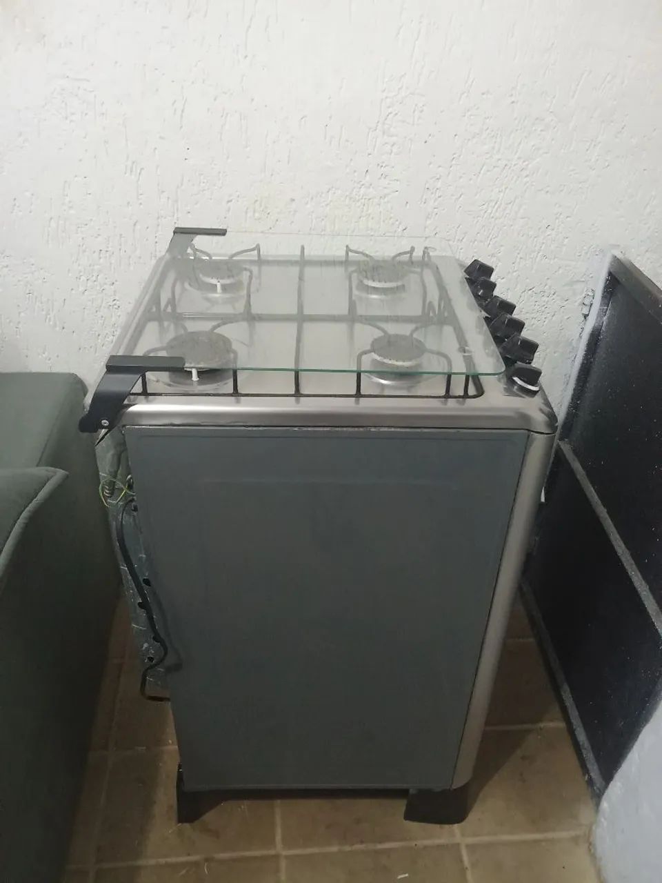 Fogão automático 4 bocas espelhado em perfeito estado  - Foto 4