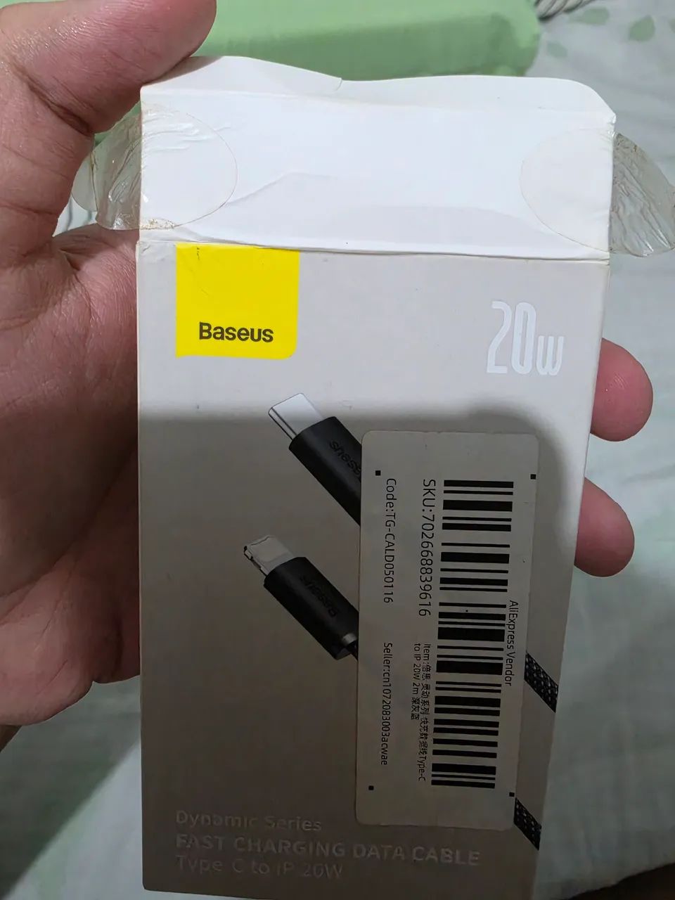 Cabo Baseus Iphone lightning para usb-c 2 metros 20w - Foto 2