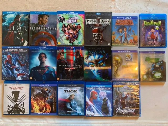 Lote Bluray Blu-rays 3D Vendas e Trocas