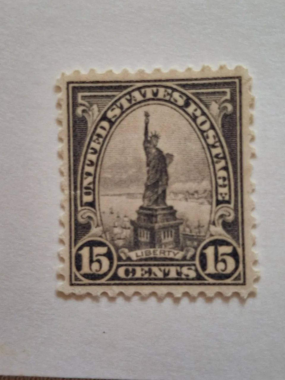 Estátua Liberdade 15c. Antiguidade 1922