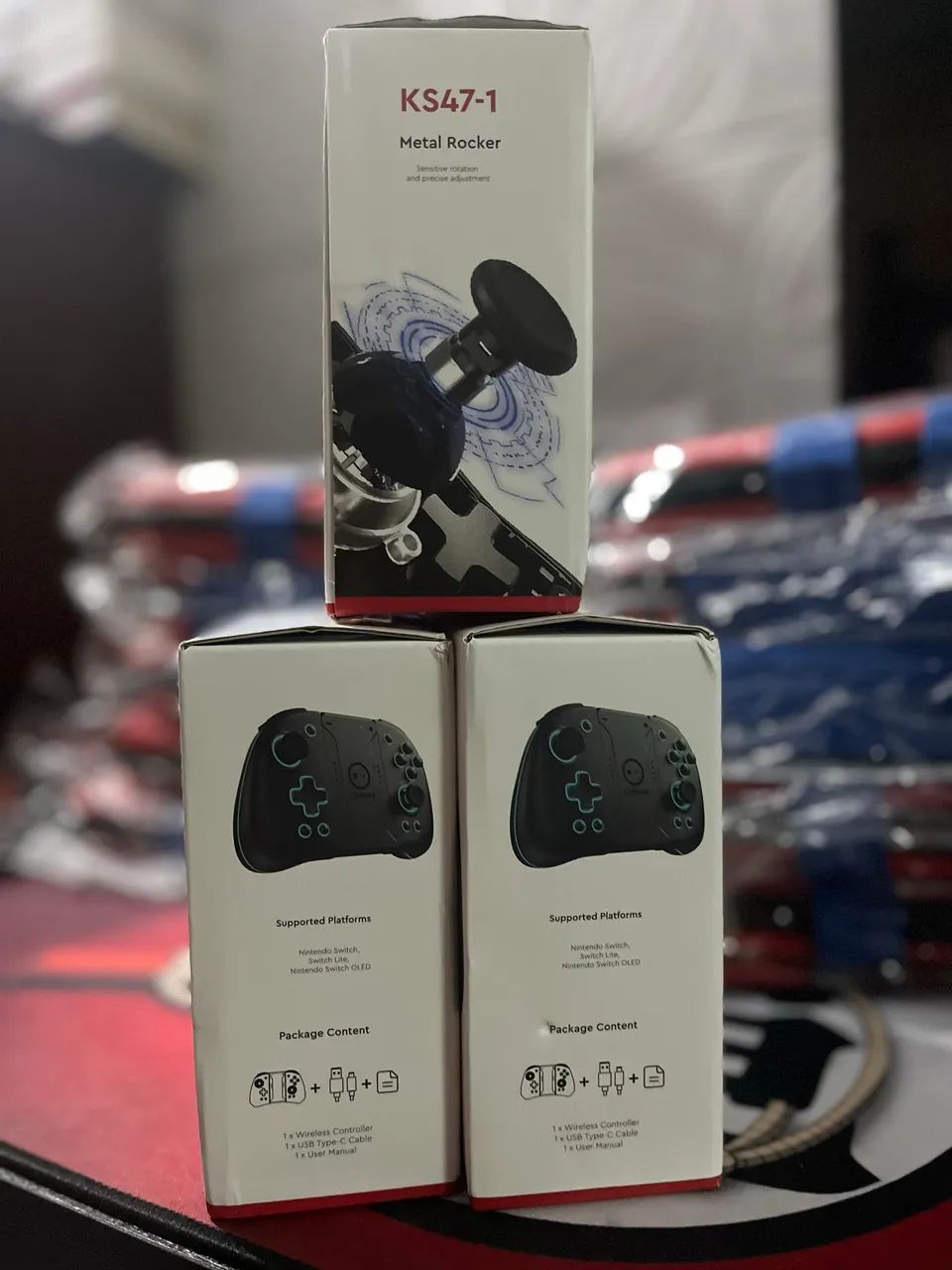 Joypad Wireless LinYuvo KS-47 com LED RGB para Switch & PC novos na caixa - Foto 3