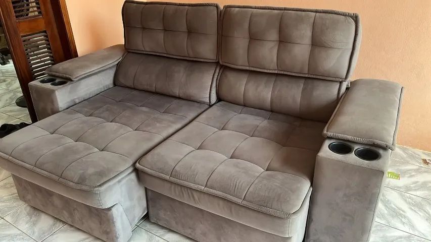 Sofá Retrátil de 3 lugares - Foto 4
