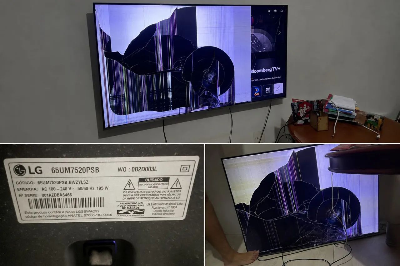 Televisão para retirar peças LG 65 polegadas 