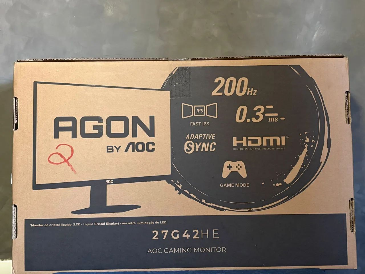 Monitor aoc Agon 27 polegadas 200hz - LACRADO