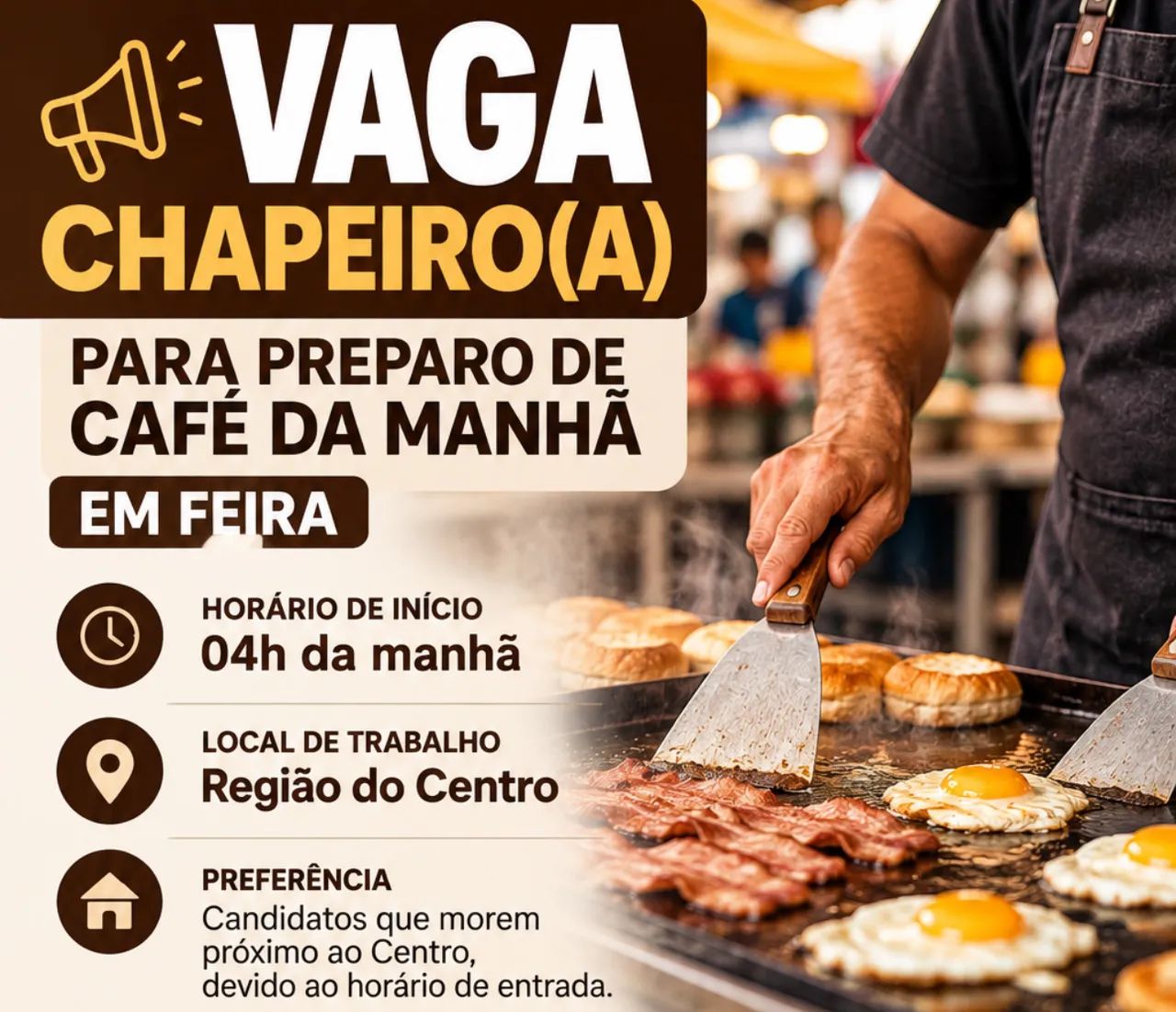 Precisa - se de chapeiro 