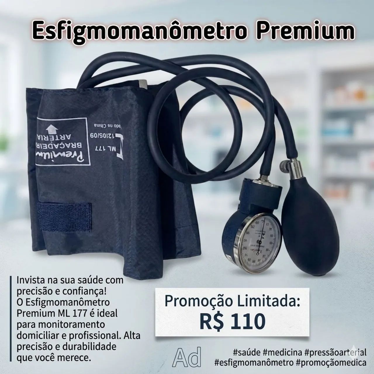 Esfigmomanômetro Premium - Foto 3