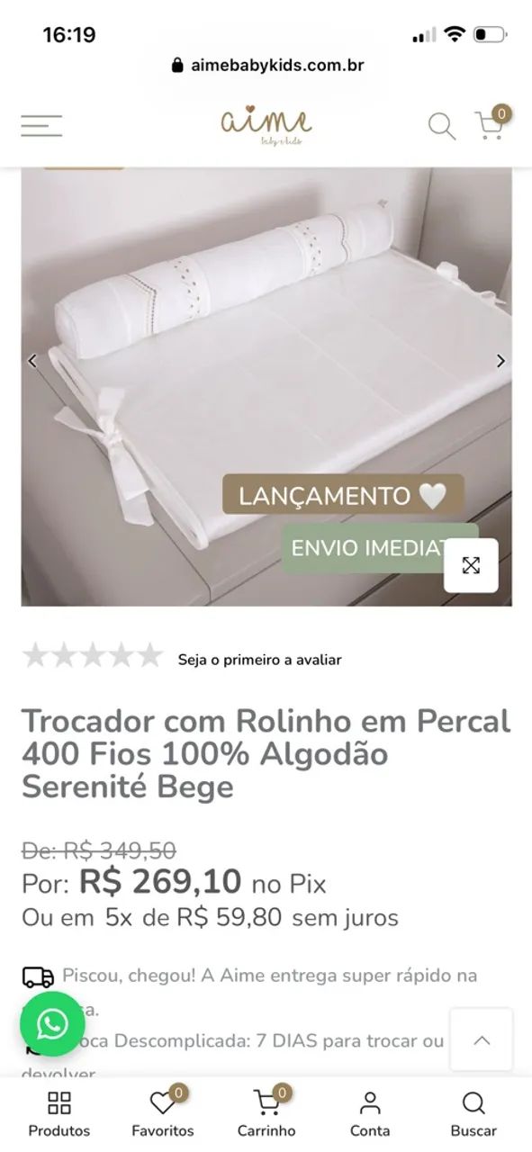 Trocador com almofada rolinho  - Foto 2