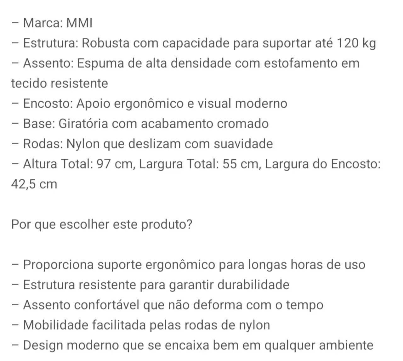 Cadeira para escritório  - Foto 2