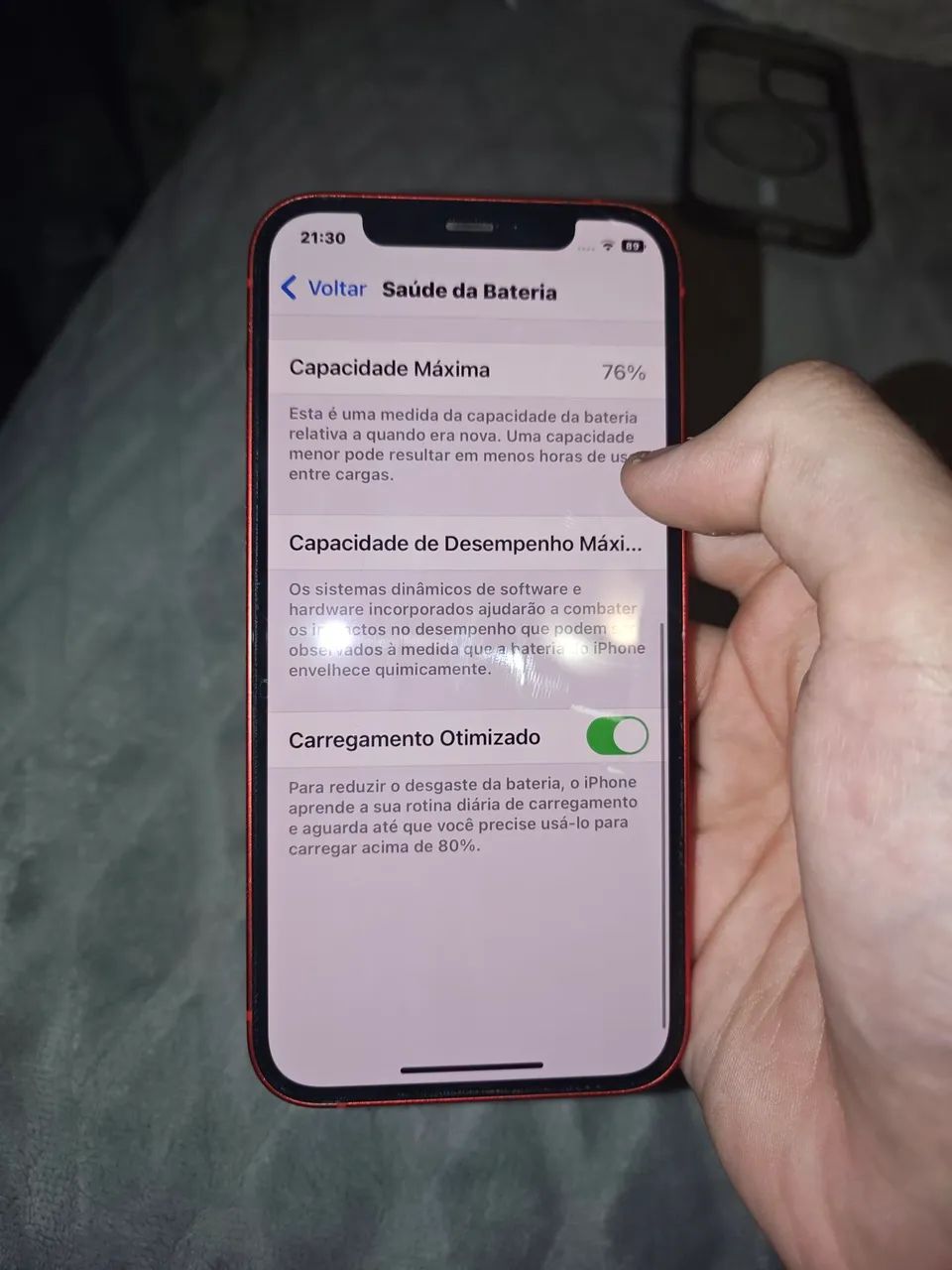 IPHONE 12 VERSÃO RED 100%ORIGINAL - Foto 3