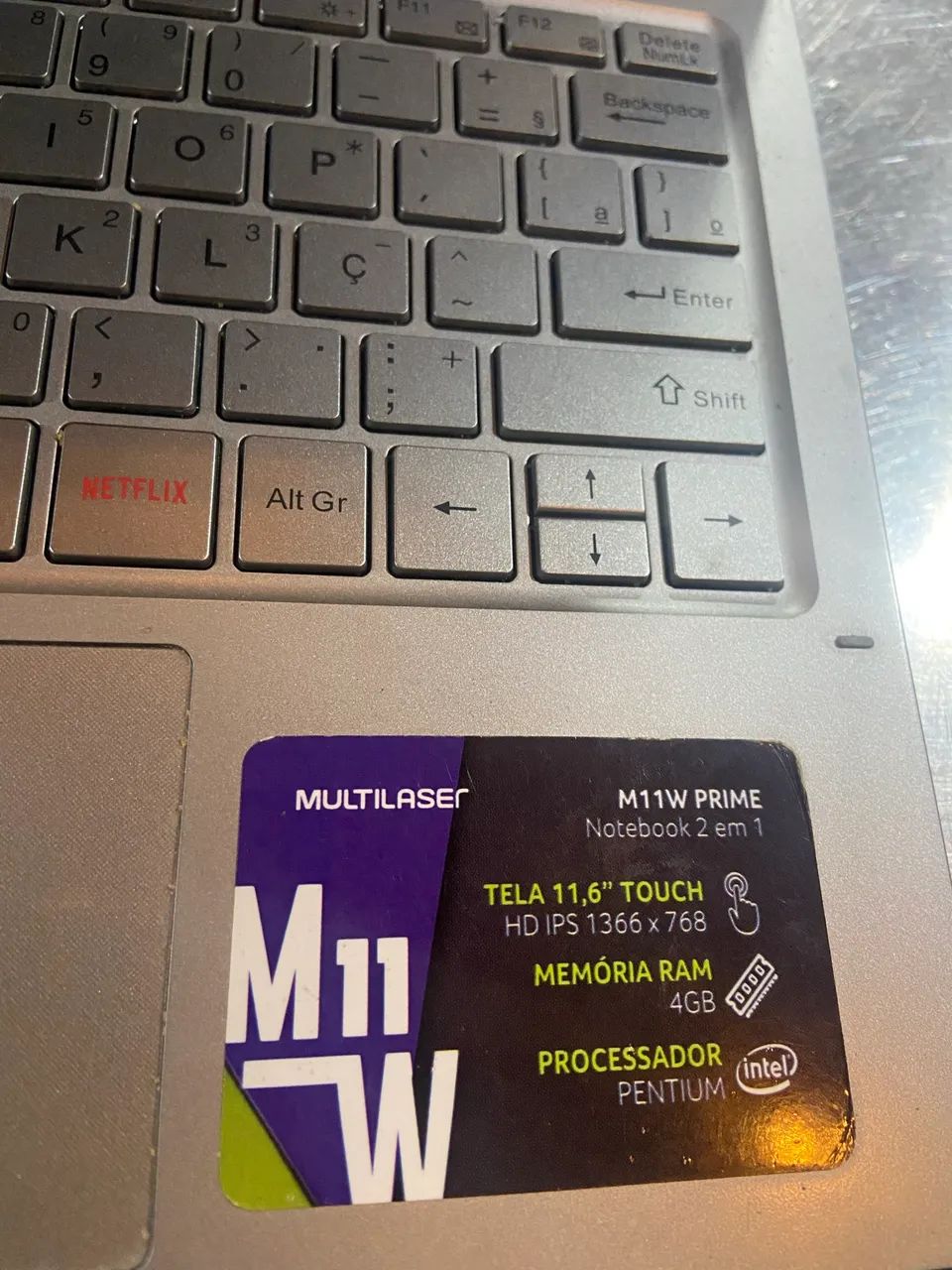 VENDO NOTEBOOK 2 EM 1 M11W PRIME MULTILASER - Foto 3