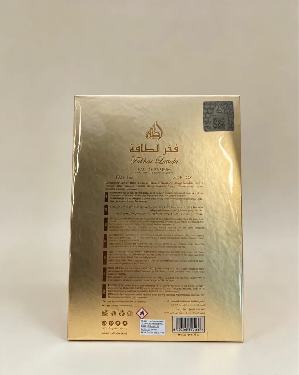 Perfume Lattafa Fakhar Gold Extrait 100ml - Original - Foto 3