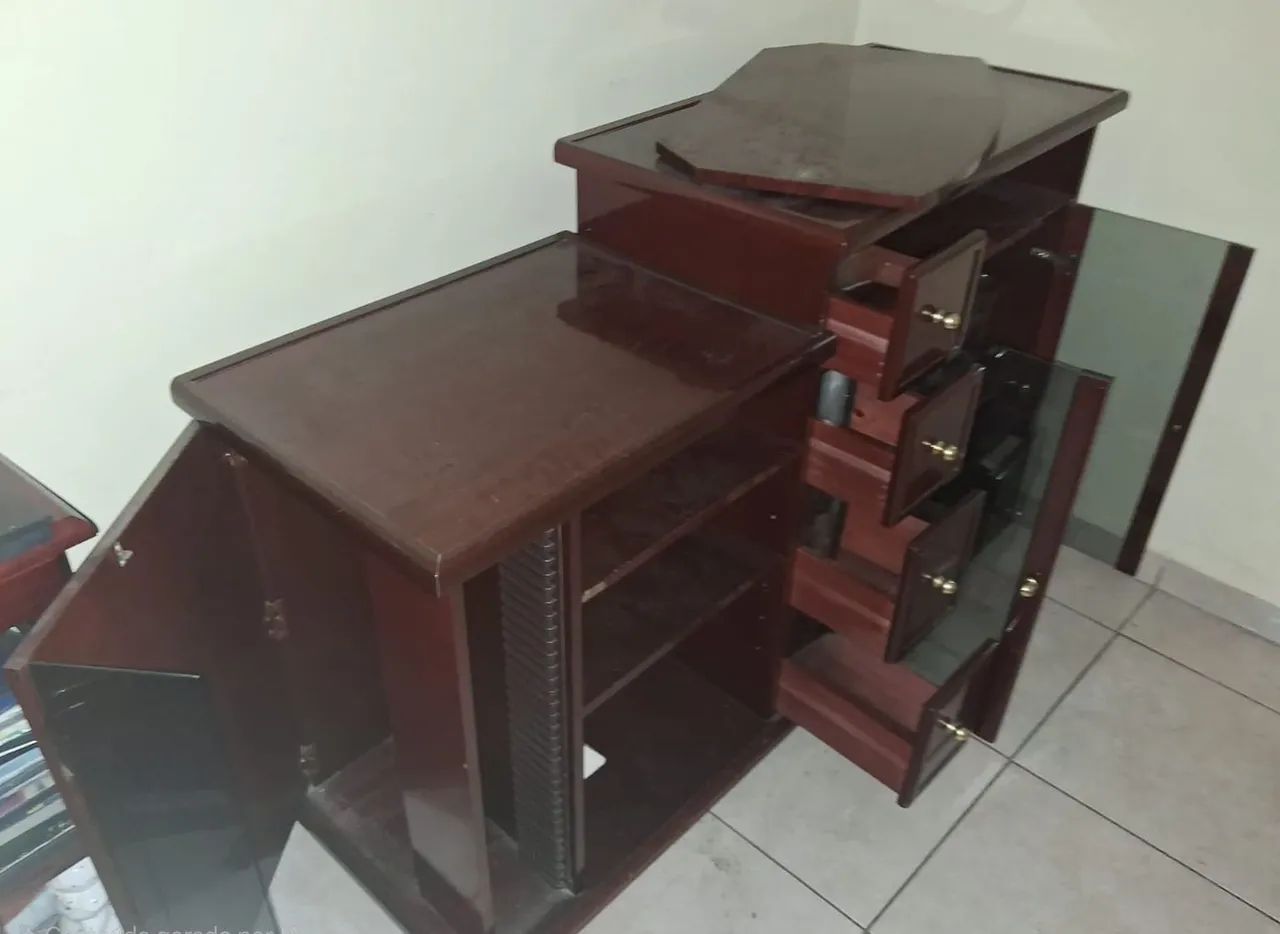 Hack TV ótimo estado móvel antigo (madeira de qualidade) - Foto 5