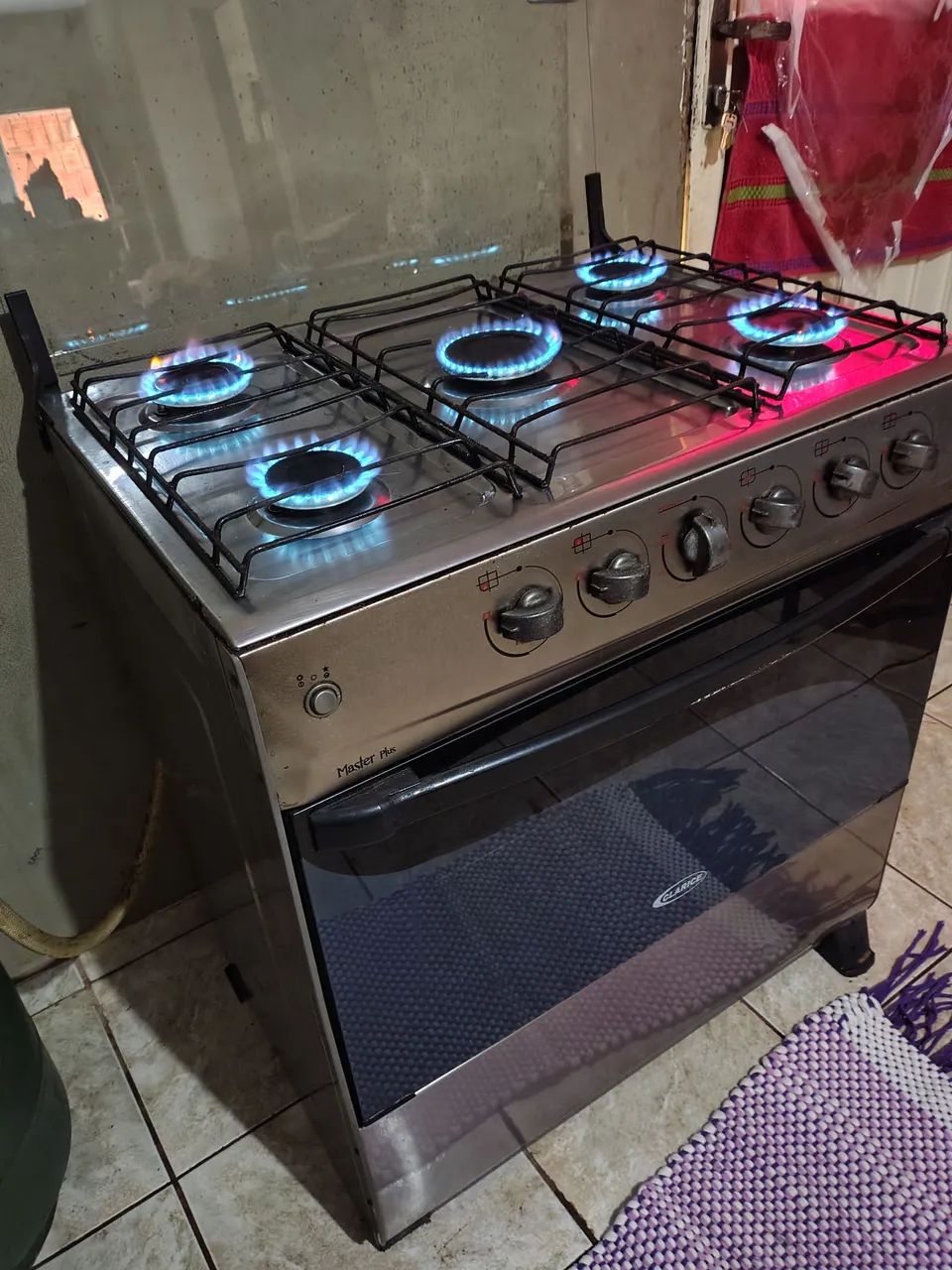 Fogão 5 bocas automático 390$ entrega grátis  - Foto 4