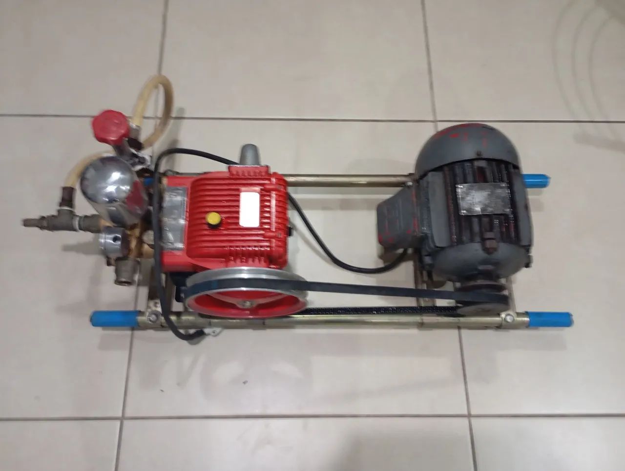 Bomba d'água de alta pressão com motor Weg 2cv