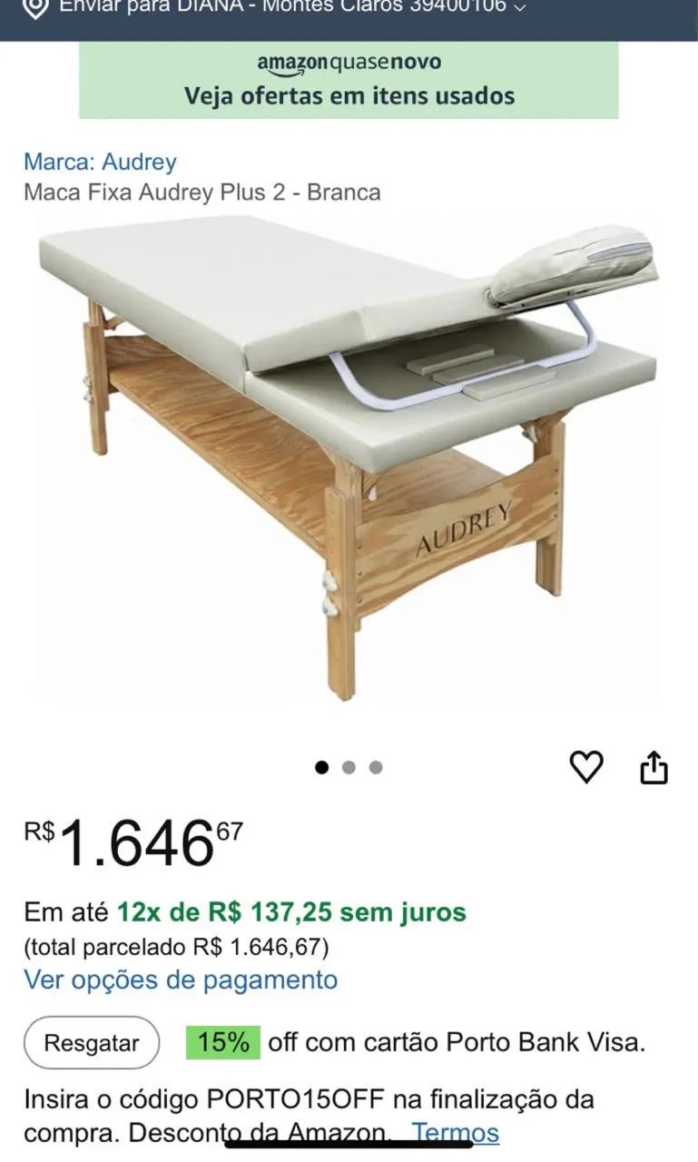 Vende-se maca fixa Audrey plus 2 - Foto 2