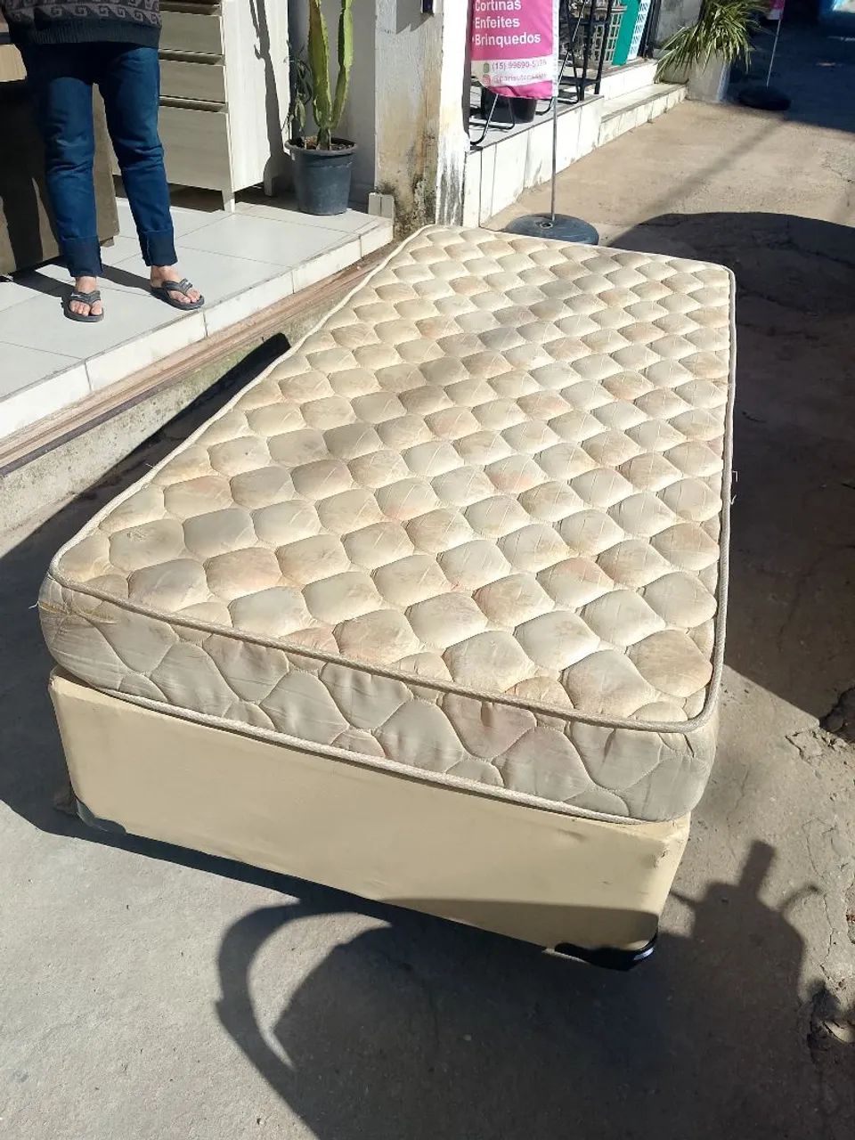 Cama Box de solteiro com colchão  - Foto 2