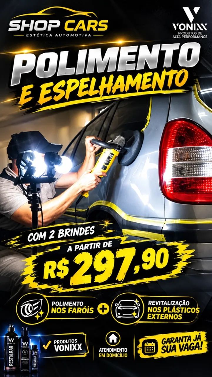 POLIMENTO PREMIUM COM PRODUTOS VONIXX 