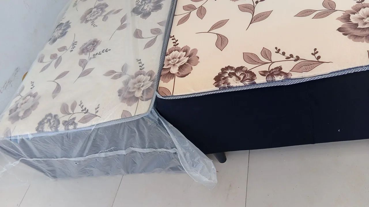 Cama solteirão nova zerado na embalagem )(telefone * - Foto 4