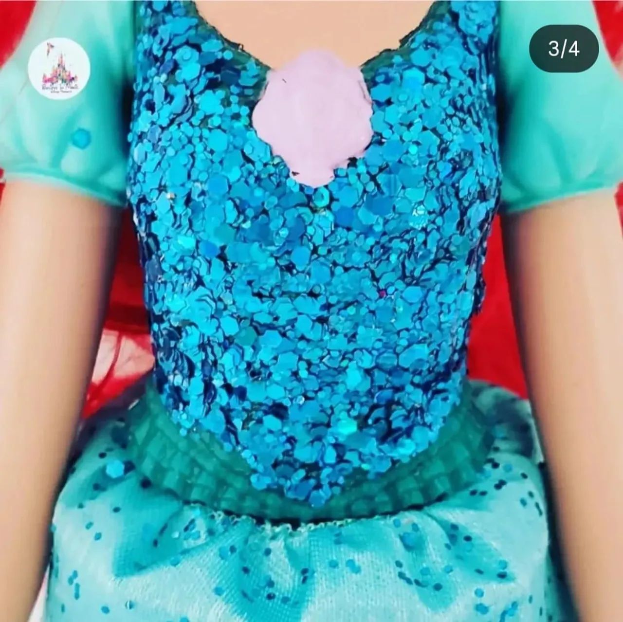 Boneca Princesa Disney Ariel Hasbro - Foto 3