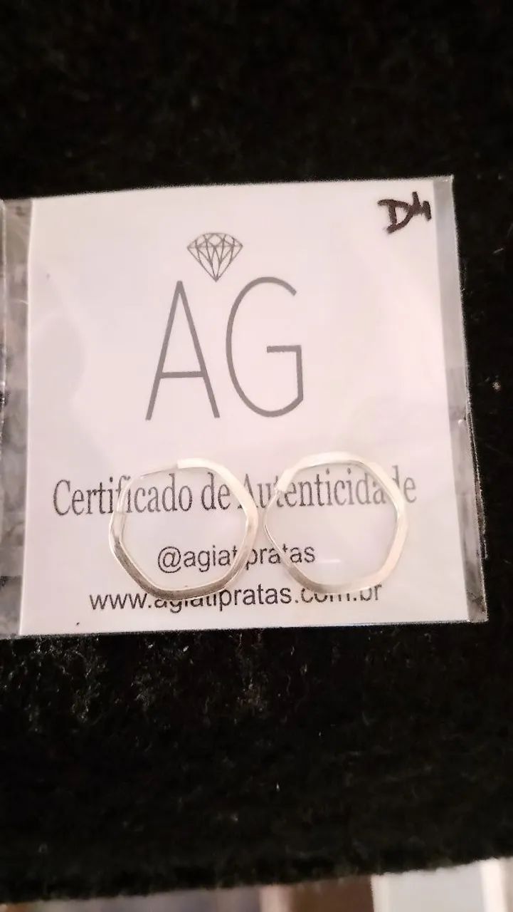 Argola d prata $35