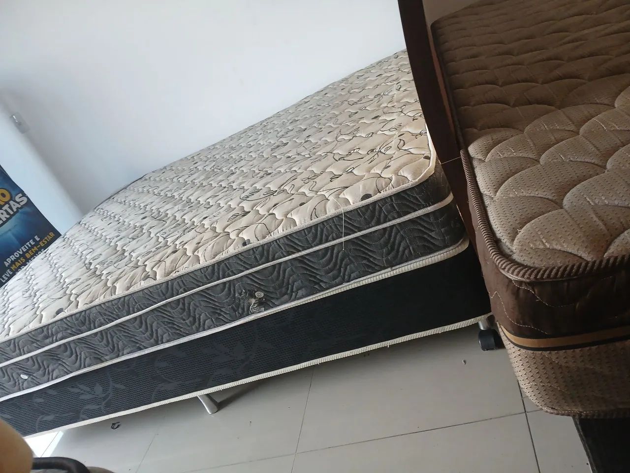Linda cana box  e colchao queem size dd casal ( $$ 800 ) * - Foto 4