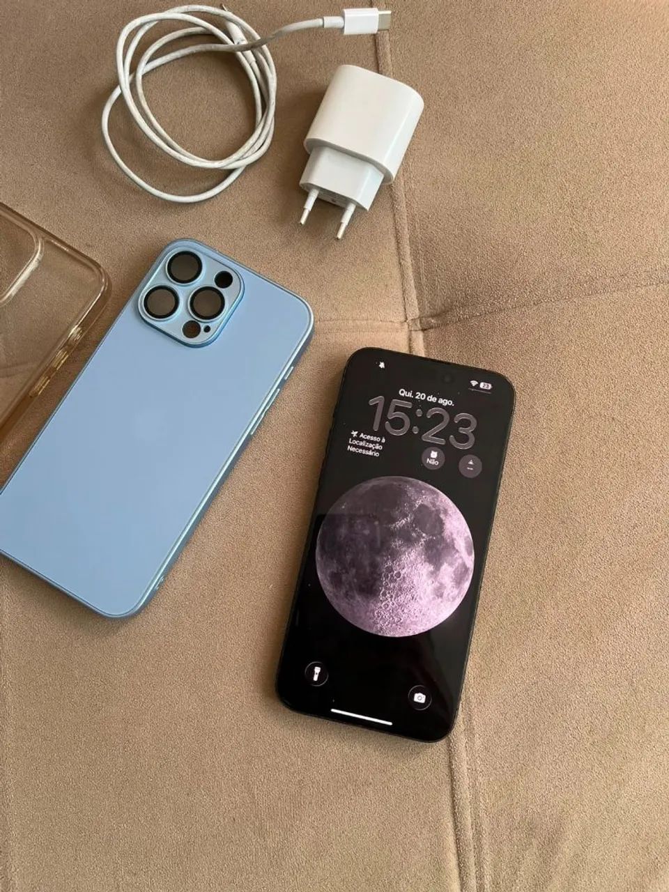 iPhone 15 Pro Max 256GB Titânio Azul - Foto 2