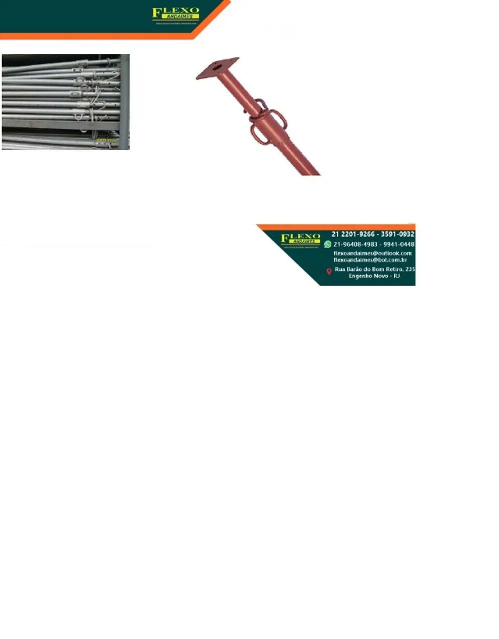 Escora Metálica de 1,80 a 3,4m 