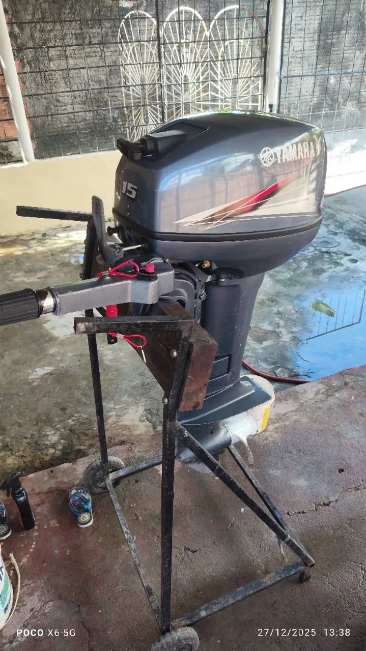 Motor Popa Yamaha 15 cabeça macaco  - Foto 4
