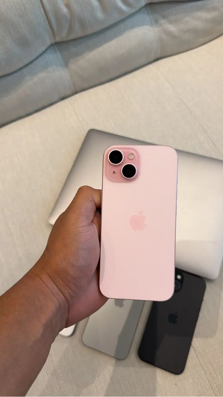 iPhone 15 128gb Rosa - Aceito Trocas - Foto 2