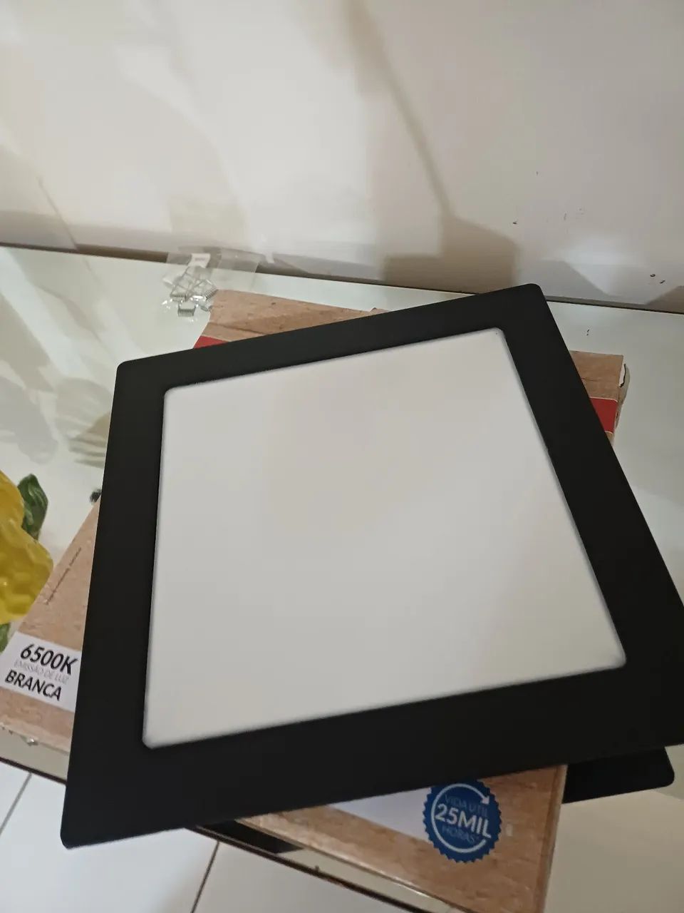 Paflon Led Embutir Preto 29x29cm 24w Bivolt - Foto 2