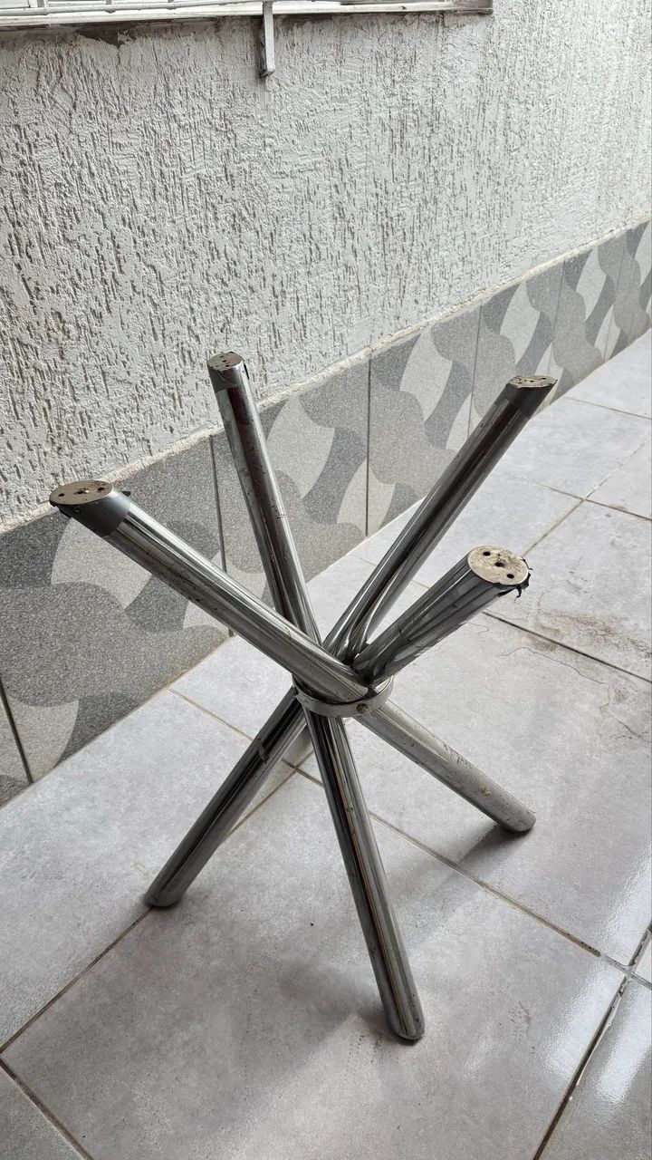 BASE DE MESA CROMADA