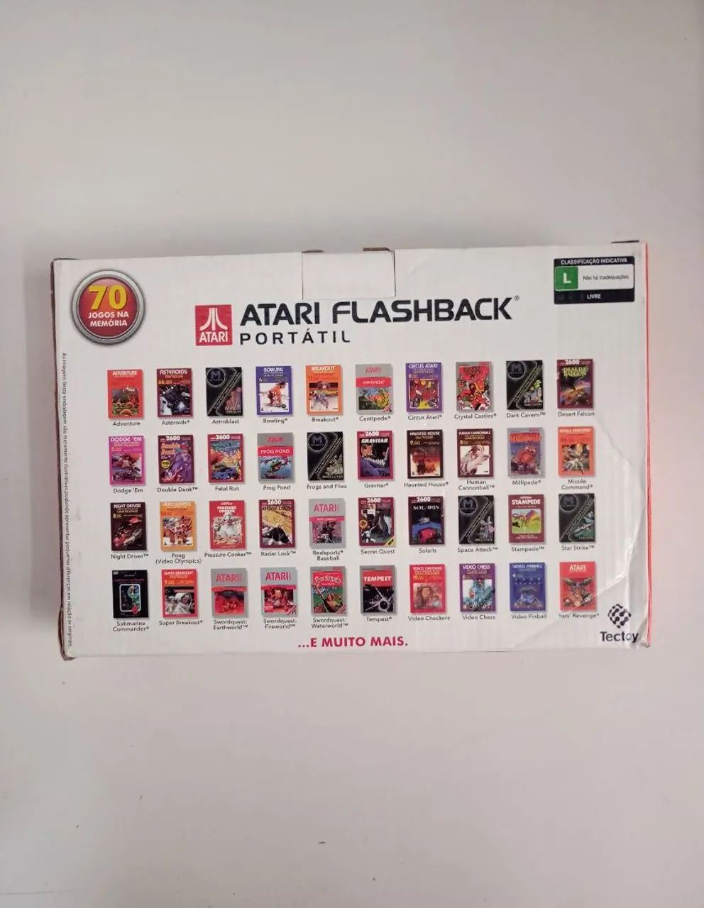 Atari portátil flashback TecToy com 70 jogos e manual - Foto 3