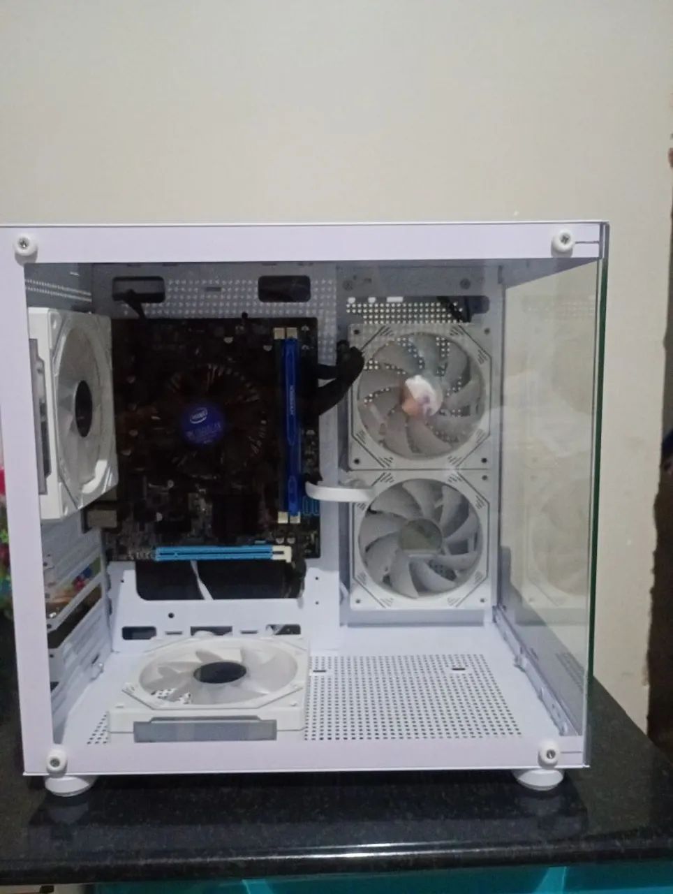 Gabinete Hayom GB 1797 Branco + 4 Fans - Foto 4