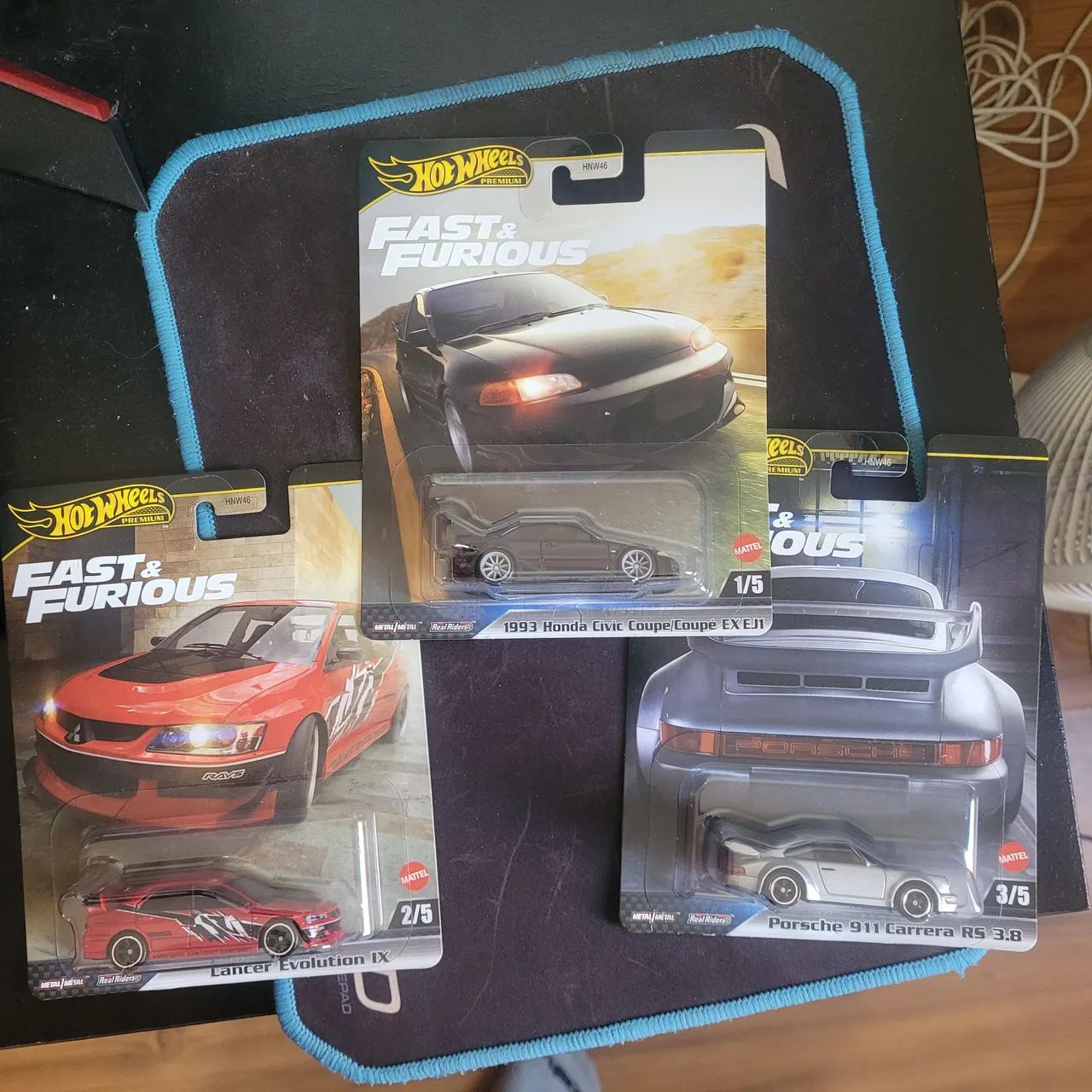 Hot Wheels Premium - Set Velozes e Furiosos - Lancer, Civic, Lamborghini, Porsche - Foto 2