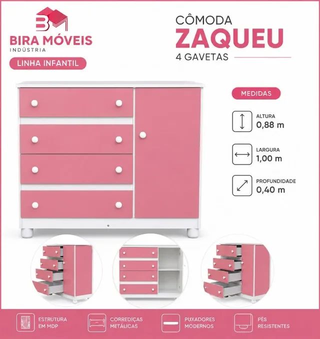 Cômoda Zaqueu Alta Qualidade com Condição Especial e Entrega Ágil