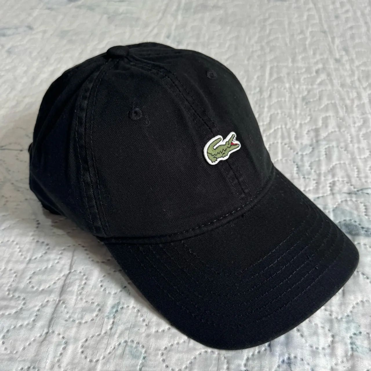 Boné preto Lacoste ajustável  - Foto 2