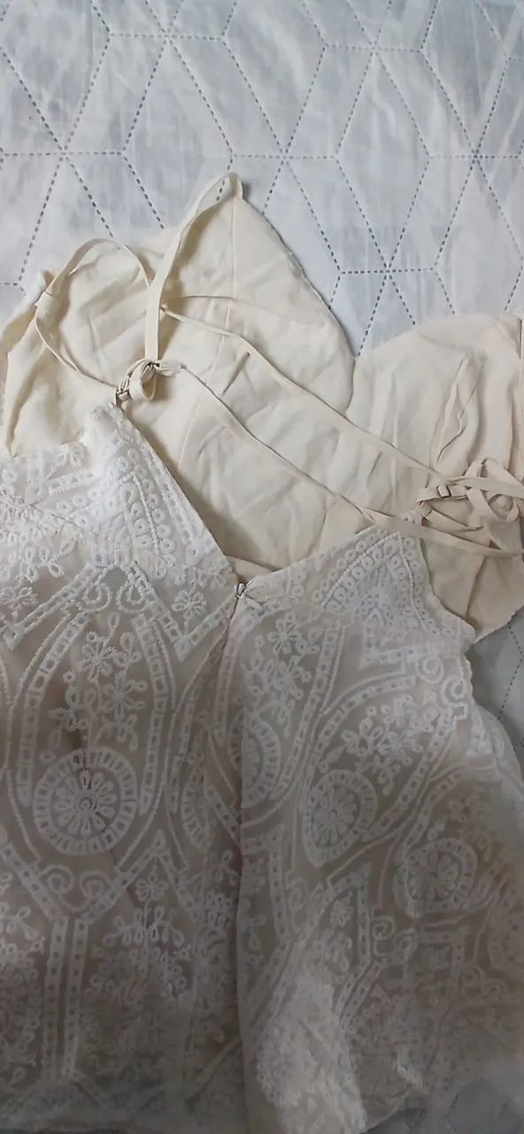 Vestido Branco de Renda - Novo